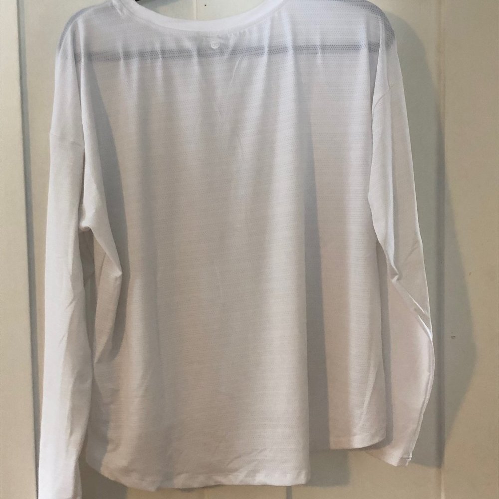 NWT Calia Pointelle Long Sleeve - Pure White - Picture 4 of 4